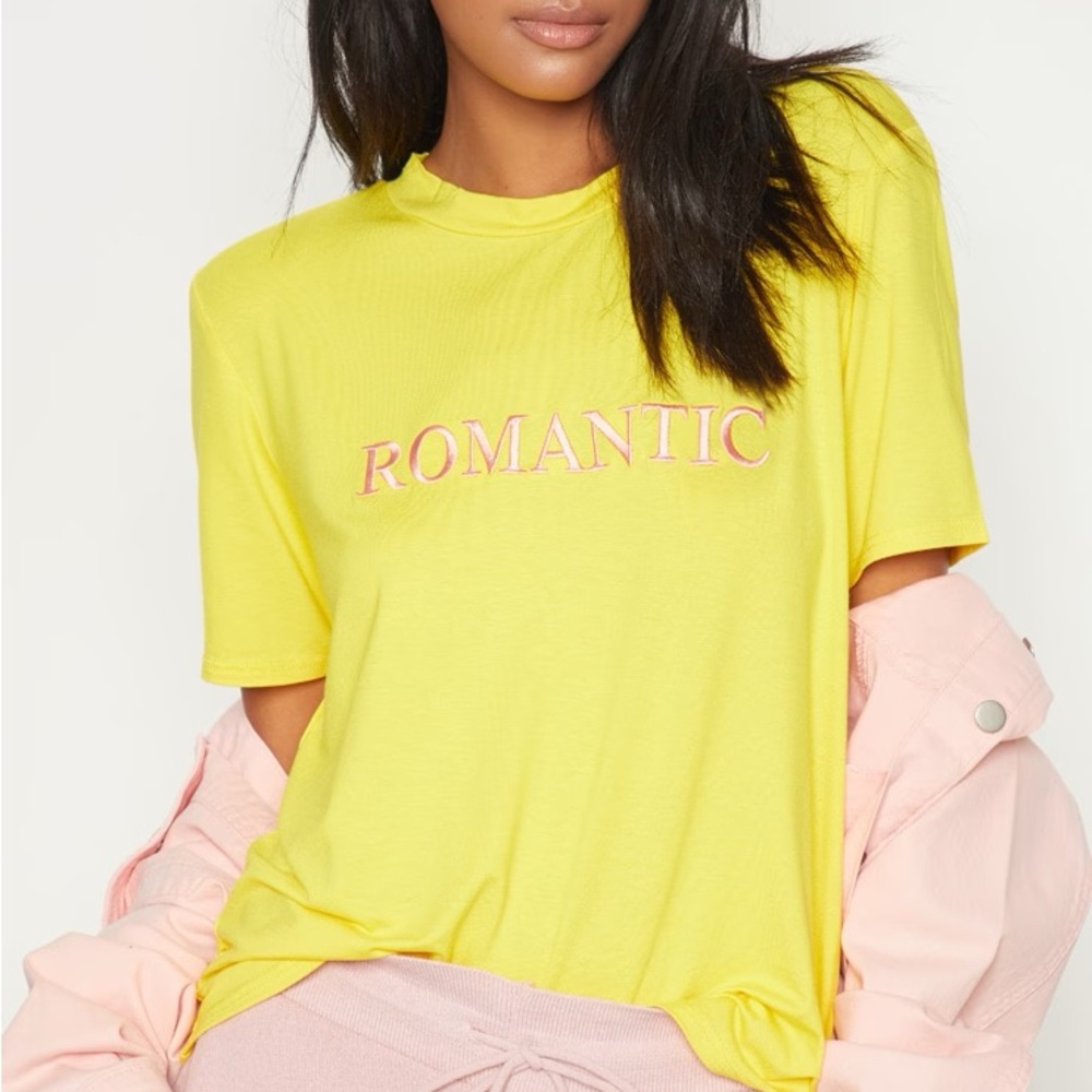 NWT “Romantic” Embroidered Tshirt